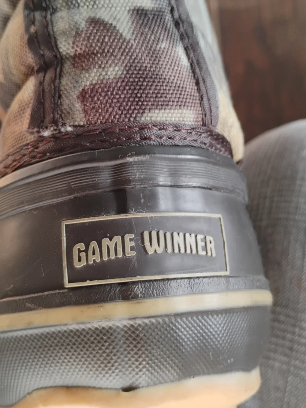 Men's Brown Camo Waterproof Duck Boots